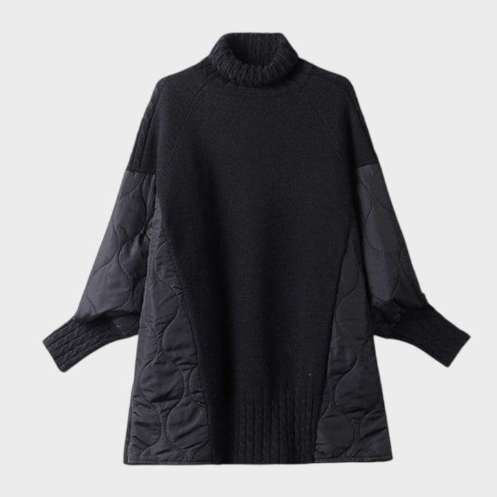 Sarah | Oversize-Pullover mit hohem Kragen