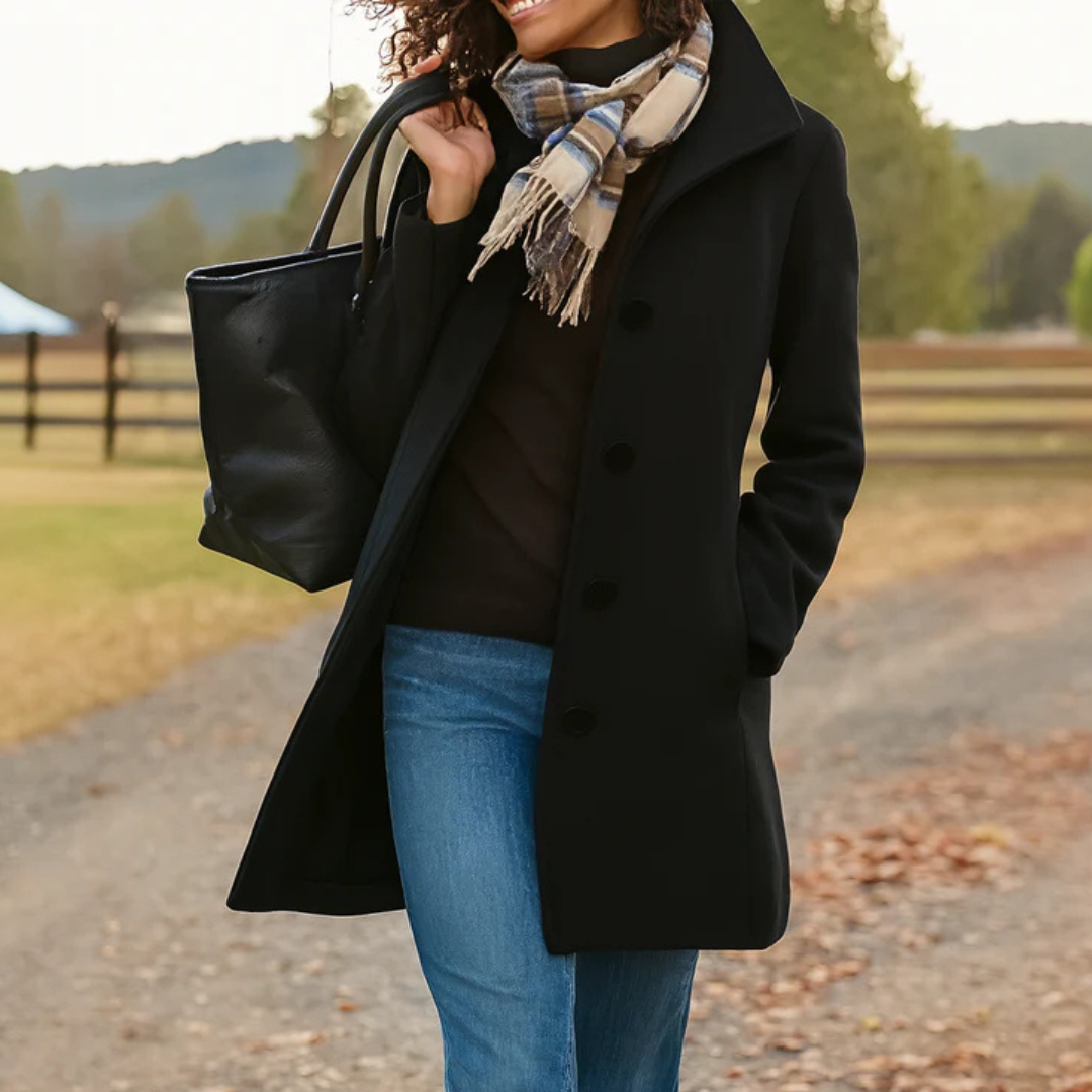 Edeltraud - Mantel mit Einem Knopf