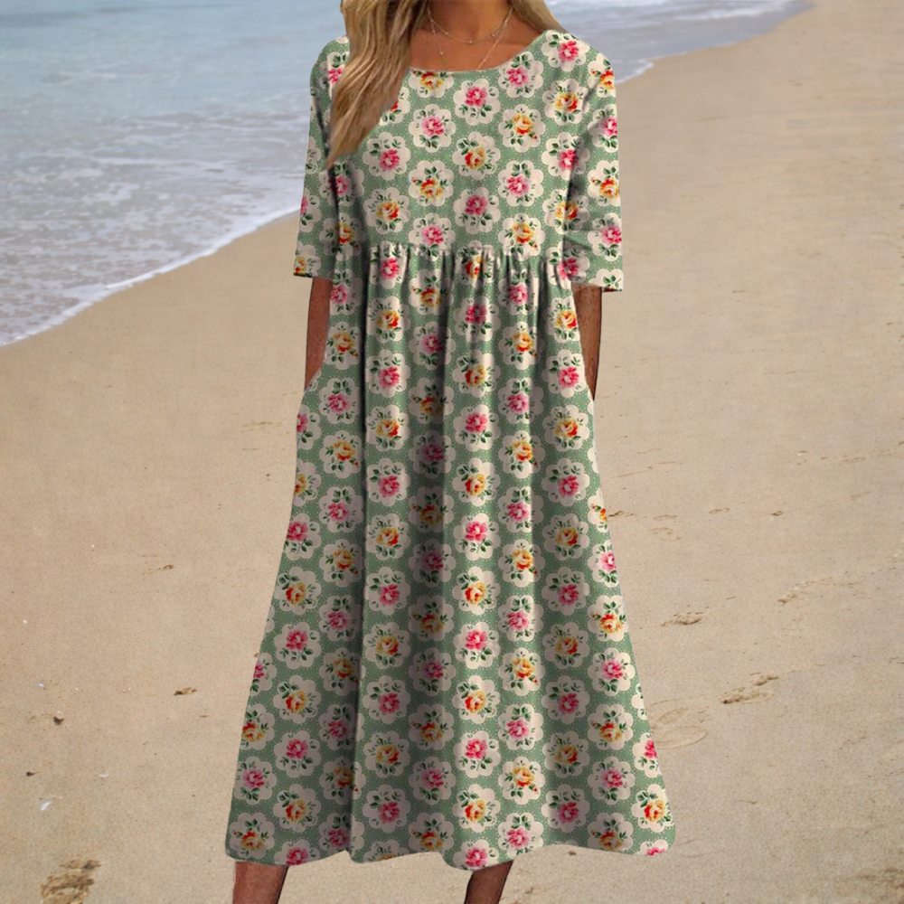 Ariane | Langes fließendes Sommerkleid