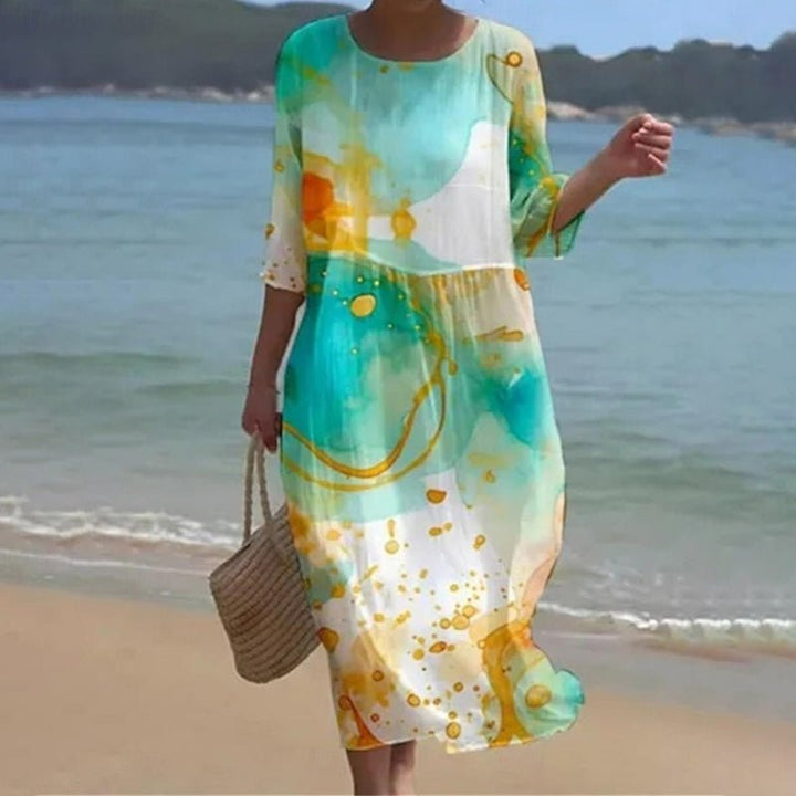 Verity | Sunset Bloom Maxi Kleid