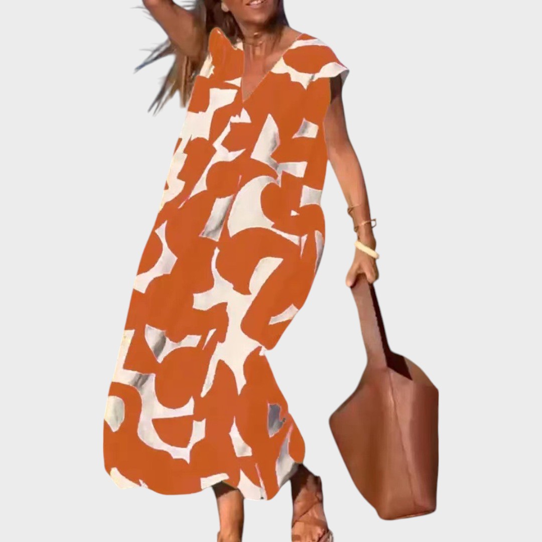 Mebelle | V-Ausschnitt Kleid