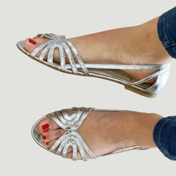 Eleonora | Goldene Sommerschuhe