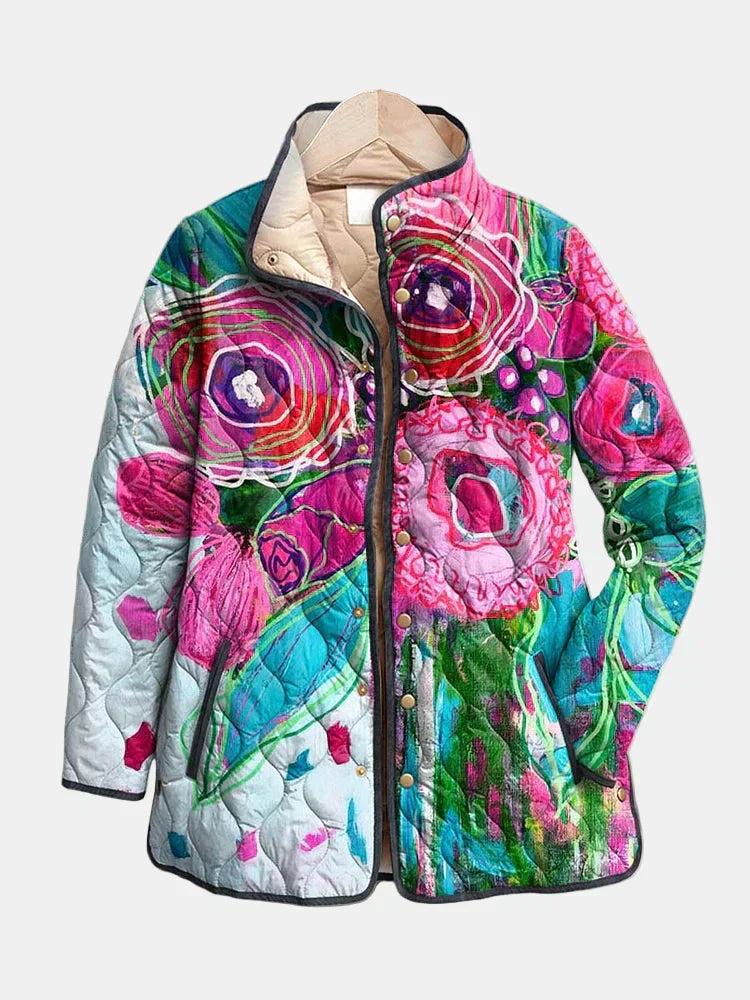 Arianne | Elegante Blumenmuster Jacke