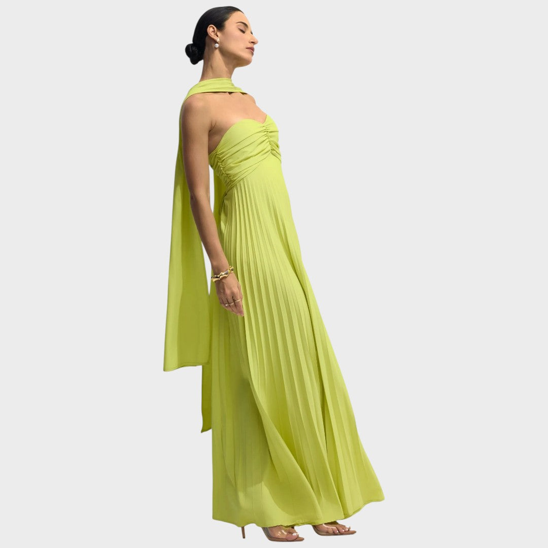 Rosalía | Strapless Faltenkleid