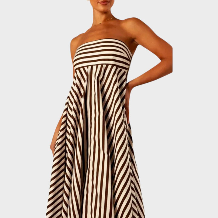 Mira | Trägerloses Maxikleid