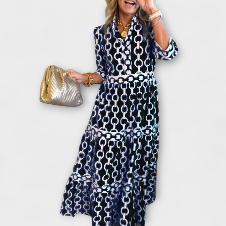 Jude | Midi-Kleid mit Dreiviertelärmeln