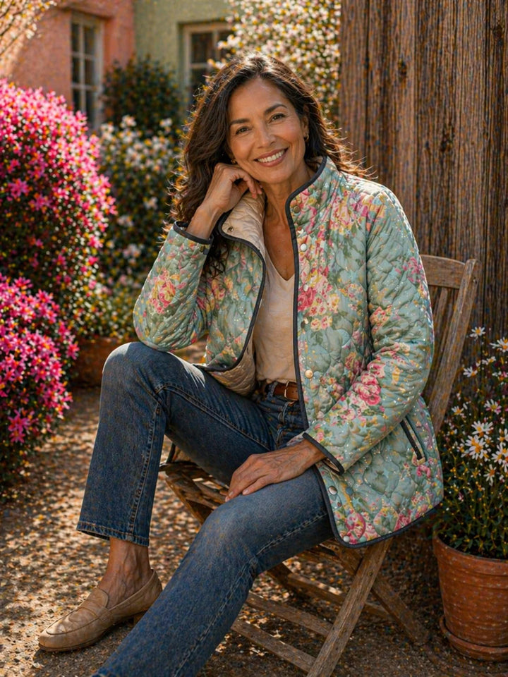 FINLEY™ | Gestepptes Bedrucktes Blumenjacke