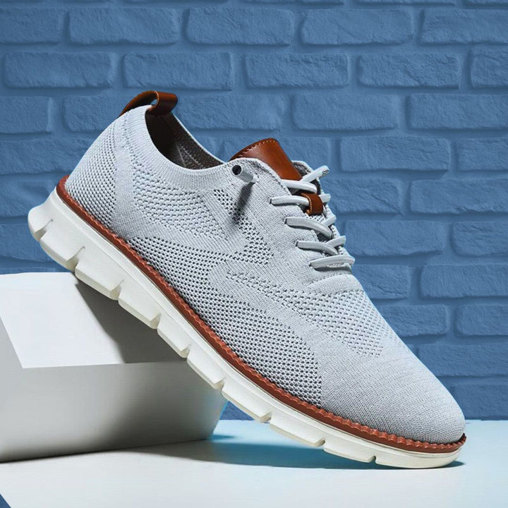 Joscha™ | Atmungsaktiver Sneaker Hellgrau