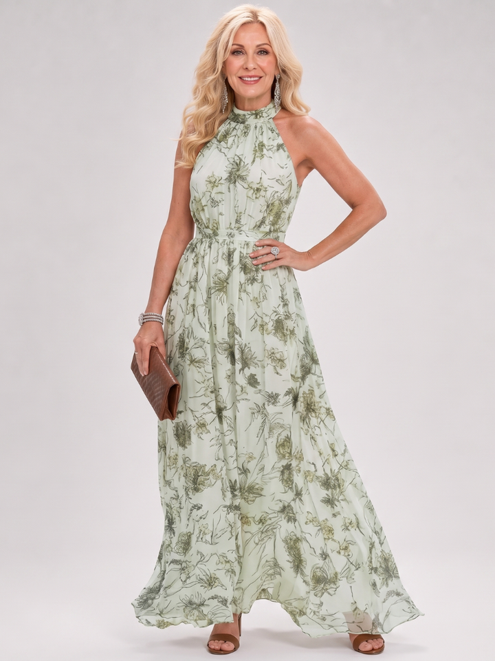 Guinevere | Floral Print Fließendes Midikleid