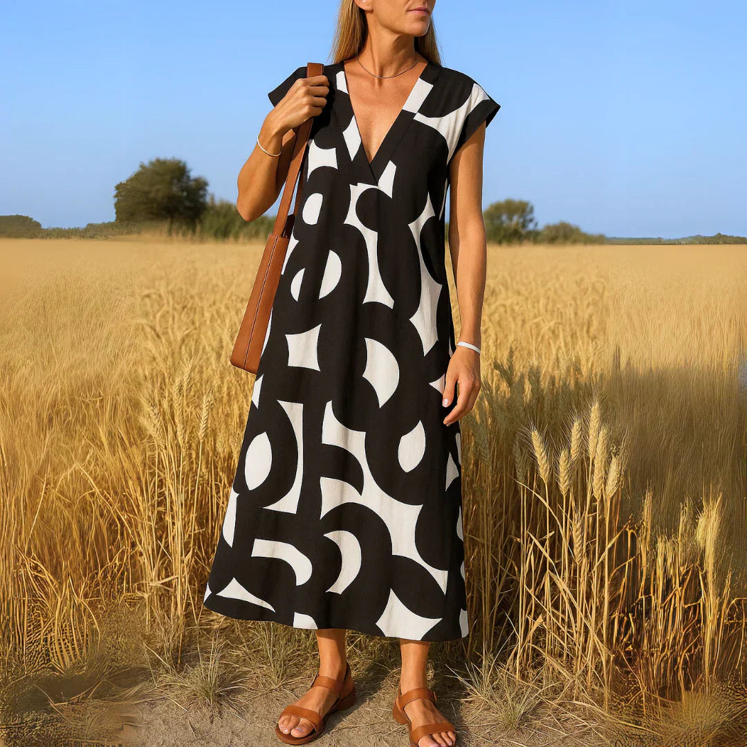 Tatiana | Cutwork Detail Maxi Kleid