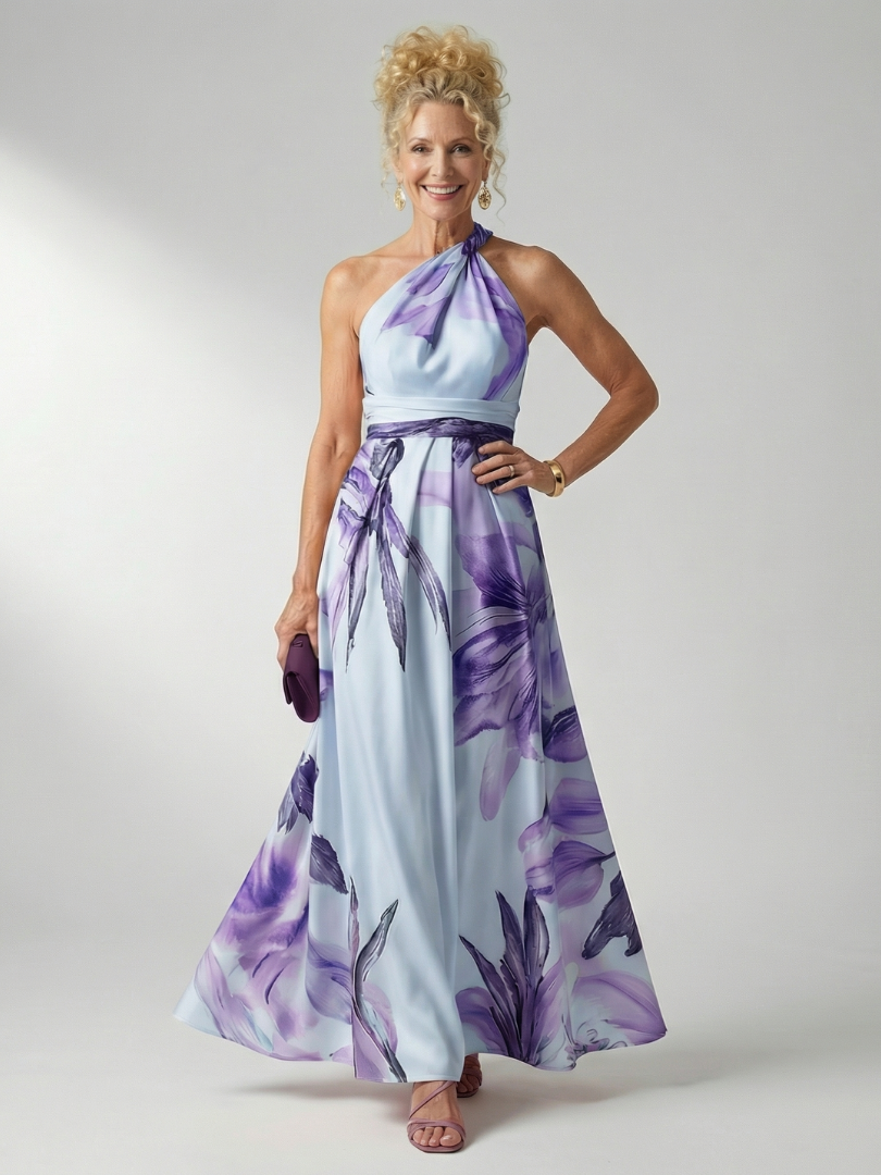 Amiel | Leichtes florales Maxikleid