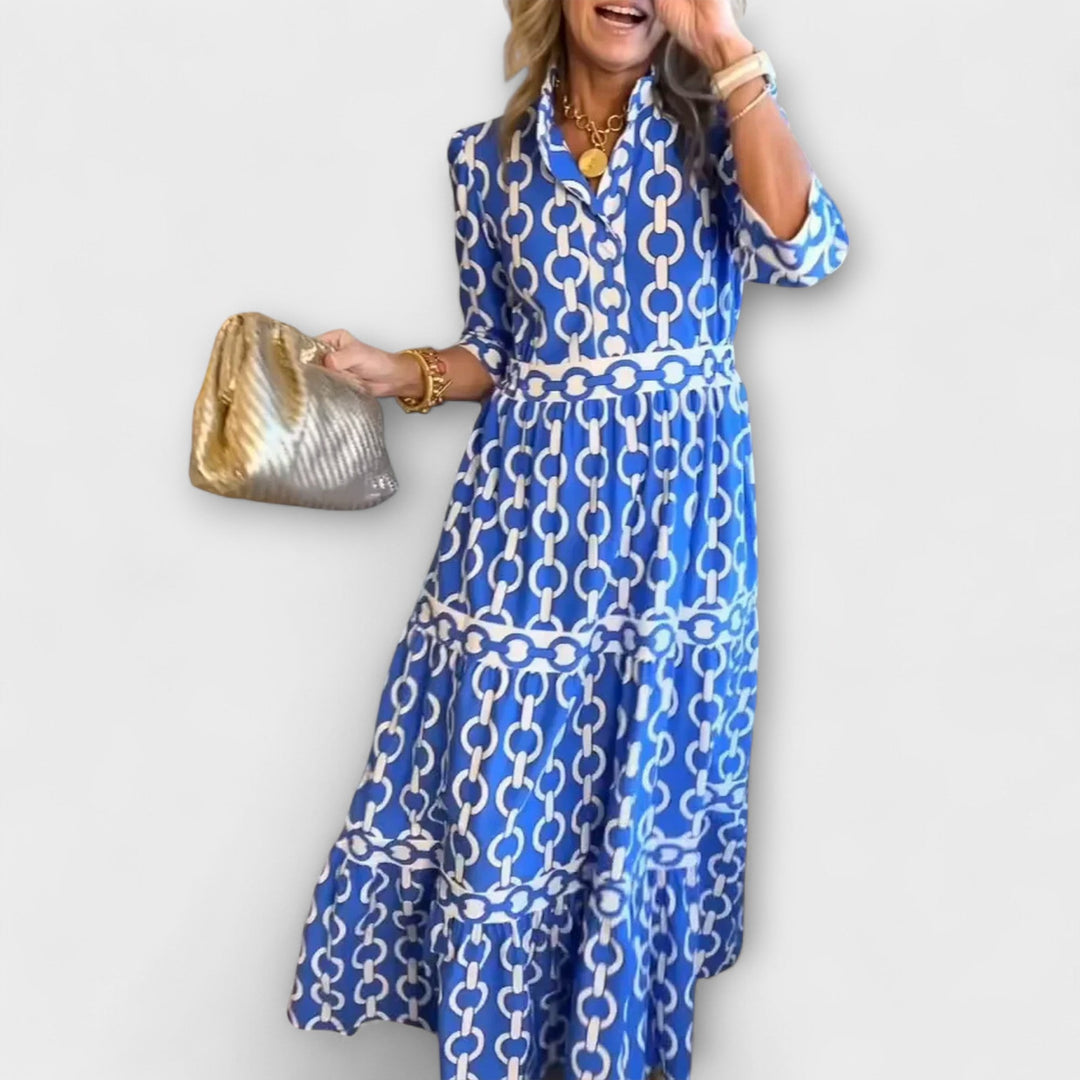 Jude | Midi-Kleid mit Dreiviertelärmeln