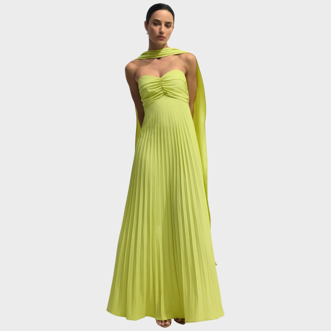 Rosalía | Strapless Faltenkleid