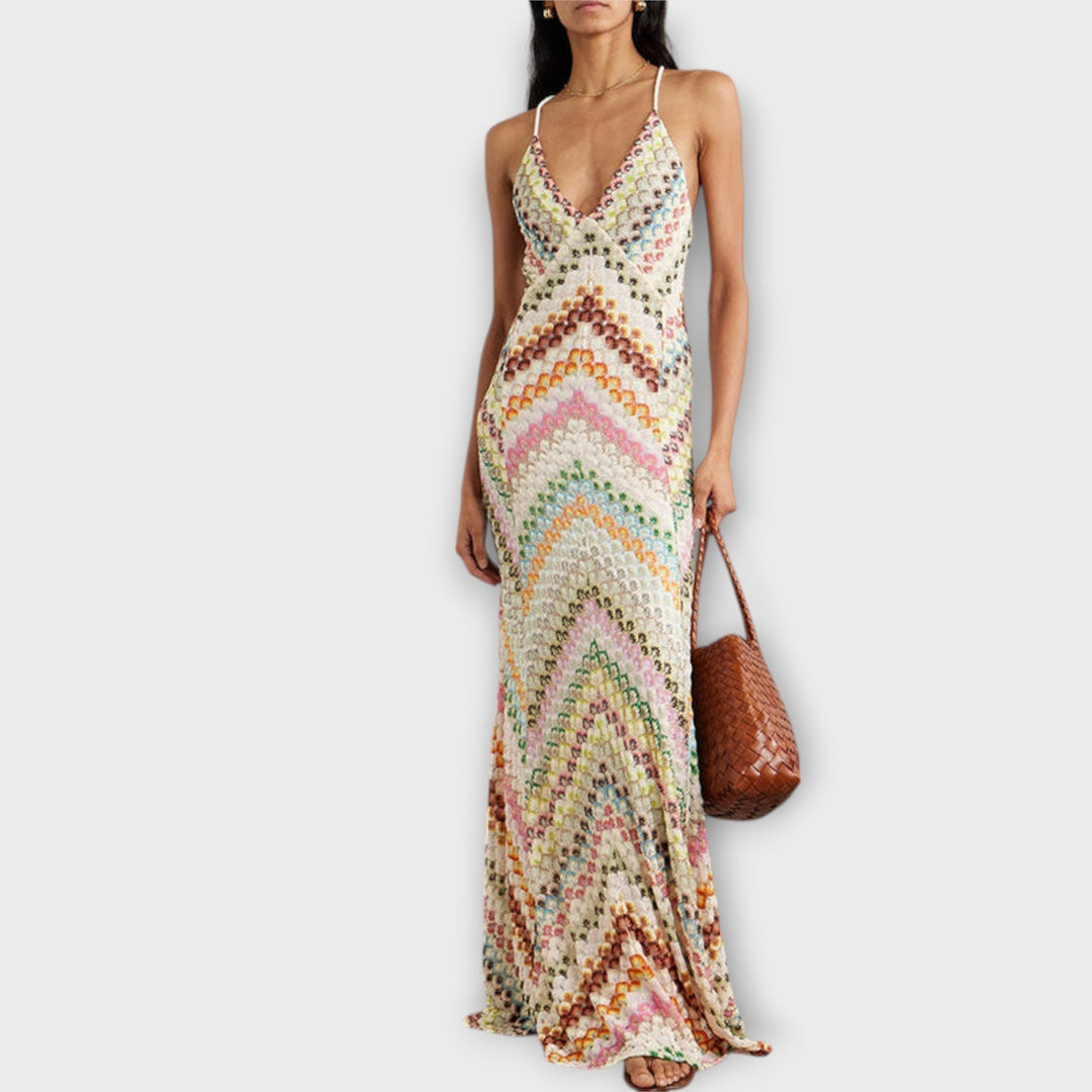 Remi | Maxikleid mit buntem Chevron-Muster von Missoni