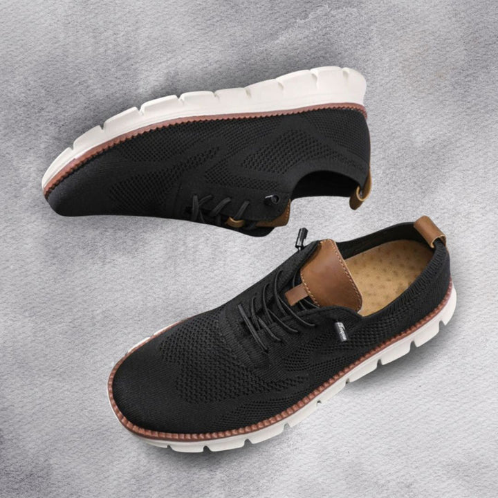 Frederik™ | Leichter Sneaker Schwarz/Weiß