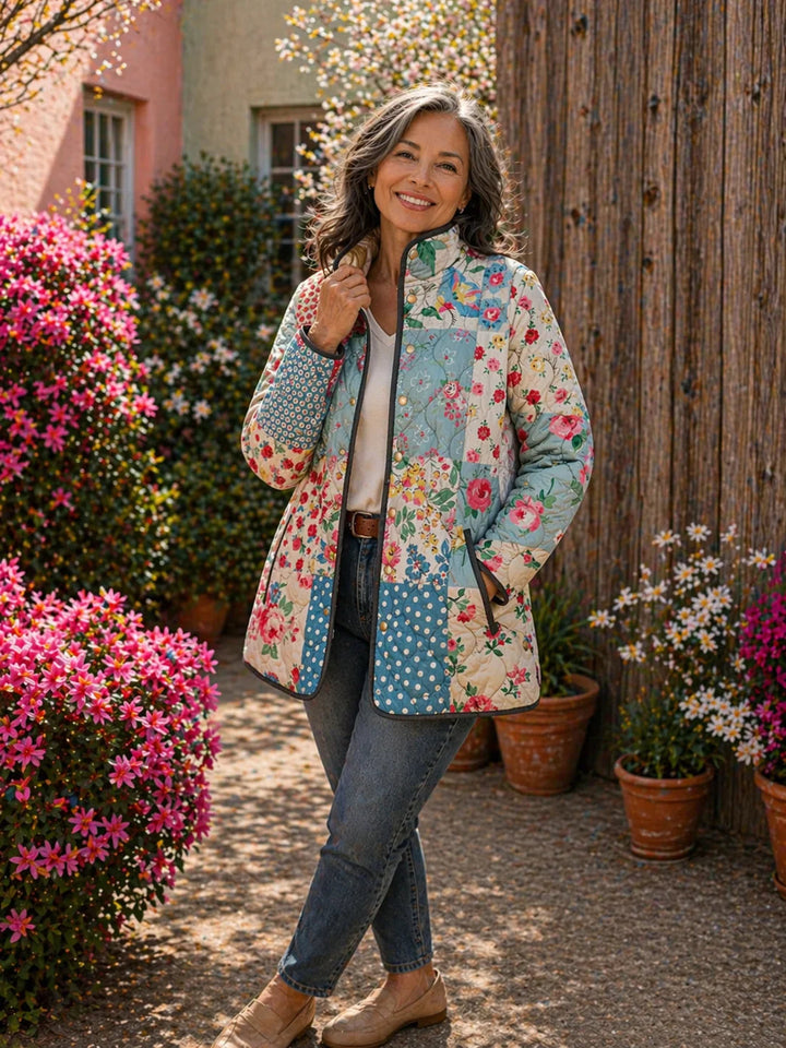 BRYNN™ | Charmante Blumensteppjacke