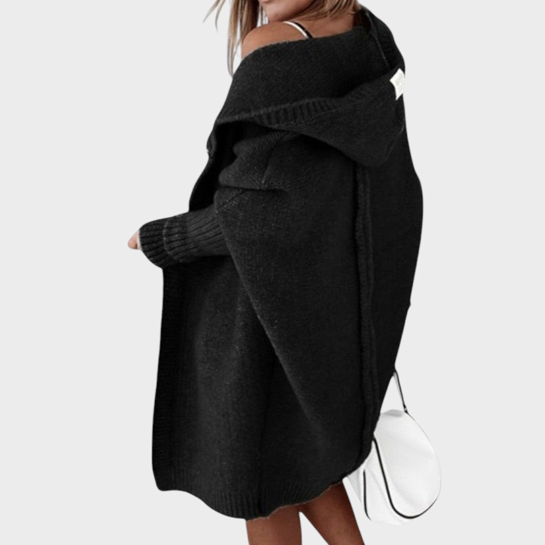 Marcela | Oversized Strickjacke mit Kapuze