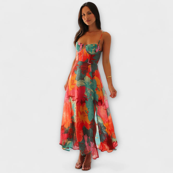 Audrey | Blumenmuster Kleid für Frauen - Stilvoll und Ansprechend