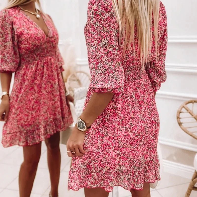 Thessalien | Elegantes Floral Maxi-Kleid