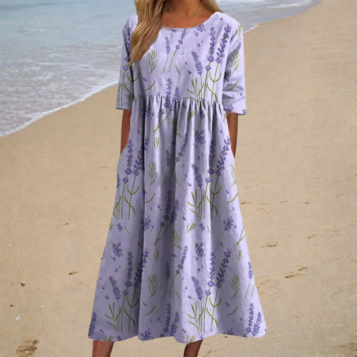 Ariane | Langes fließendes Sommerkleid