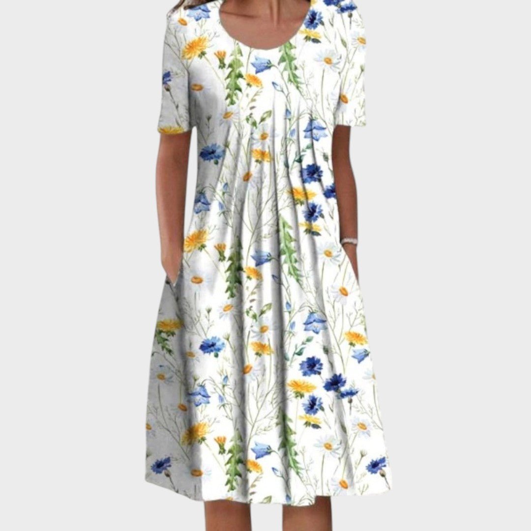 Valéria | Ausfransiges Blumenkleid