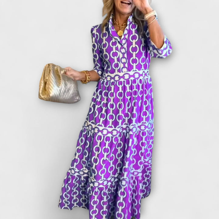 Jude | Midi-Kleid mit Dreiviertelärmeln
