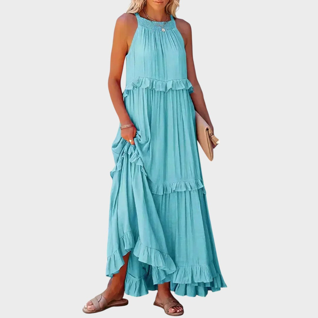 Landry | Ärmelloses Kleid mit Rüschendetails