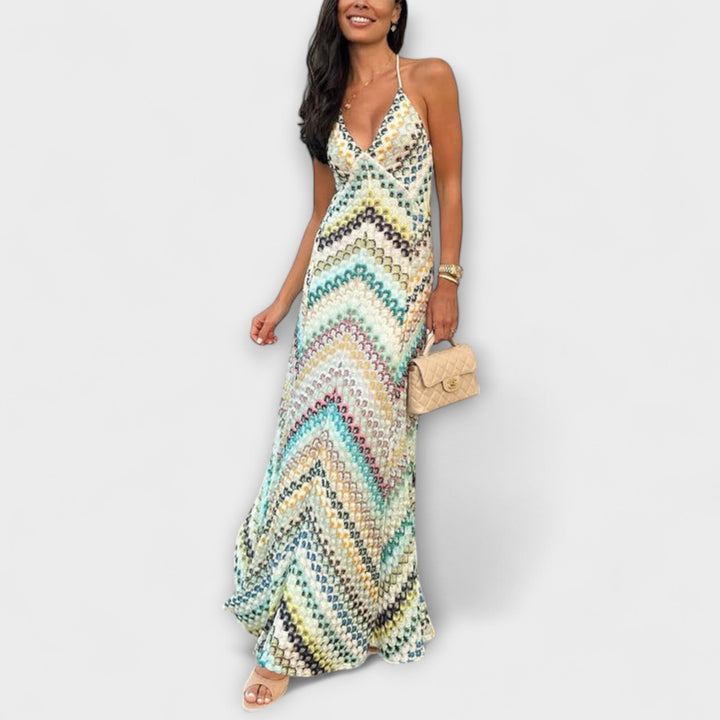 Remi | Maxikleid mit buntem Chevron-Muster von Missoni