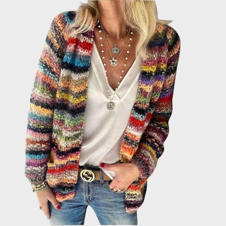 Marília | Mehrfarbiger Cardigan