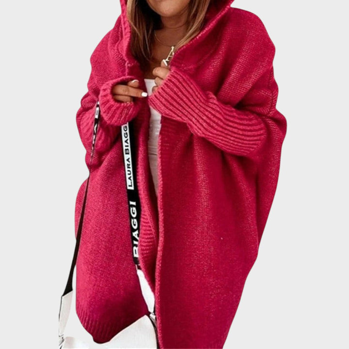 Marcela | Oversized Strickjacke mit Kapuze