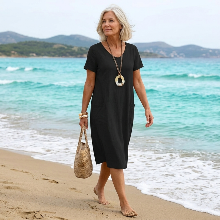 Oriane | Fluid Casual Maxi-Kleid
