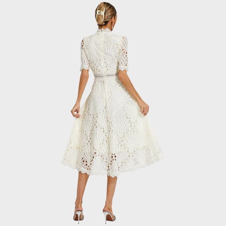 Carmen | Spitzen-Midi-Kleid