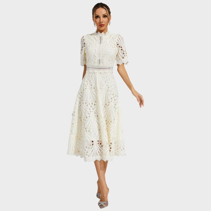 Carmen | Spitzen-Midi-Kleid
