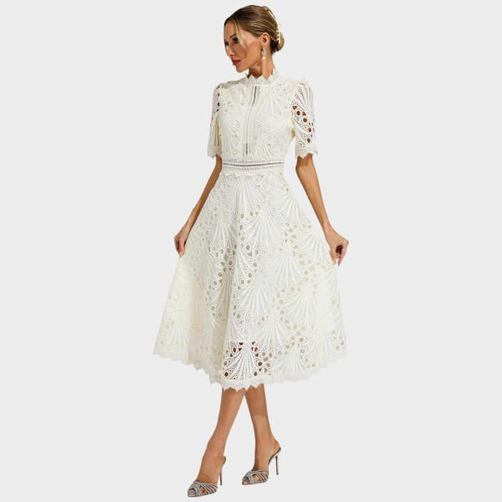 Carmen | Spitzen-Midi-Kleid