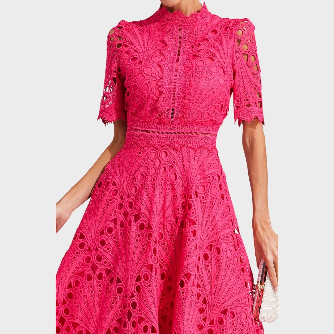 Carmen | Spitzen-Midi-Kleid
