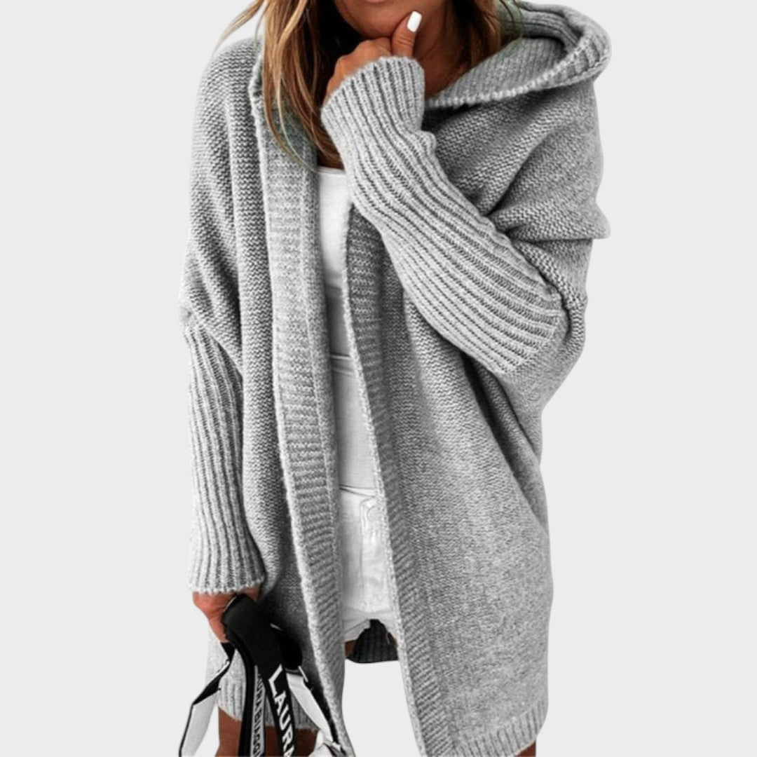 Marcela | Oversized Strickjacke mit Kapuze