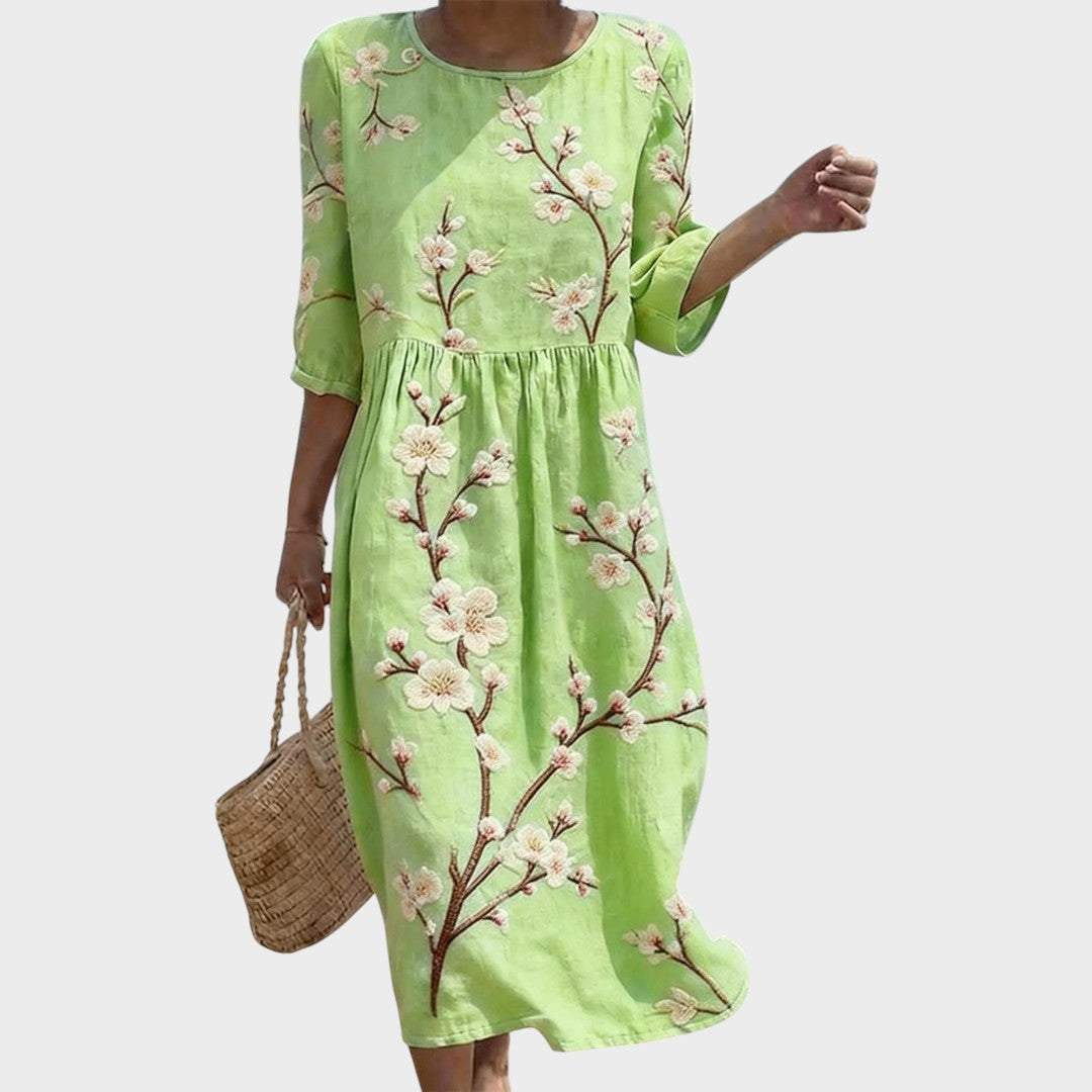 Caroline | Lässiges Kleid mit Ellenbogenärmeln