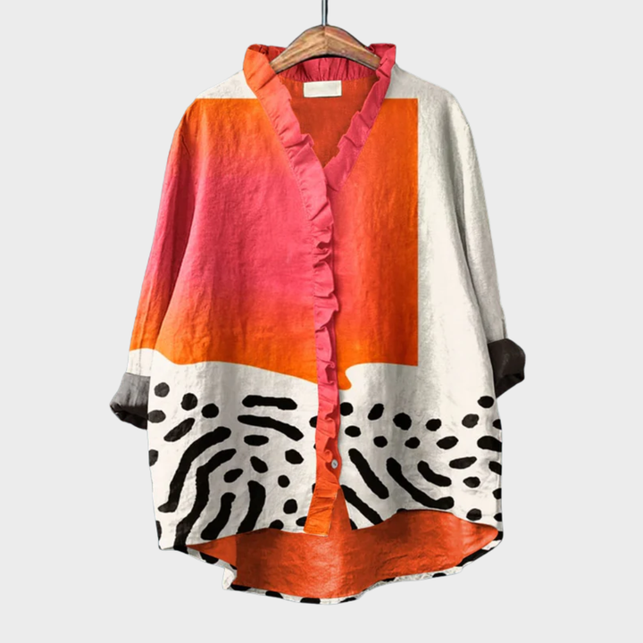 Rowena | Künstlerische Druck Sommerbluse