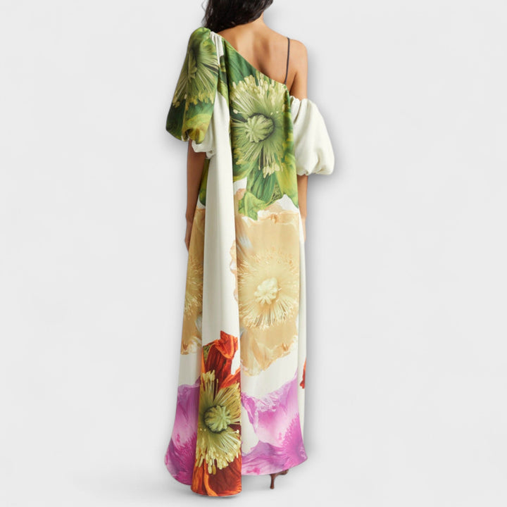 Melodie | Asymmetrische Maxi-Blumenkleider