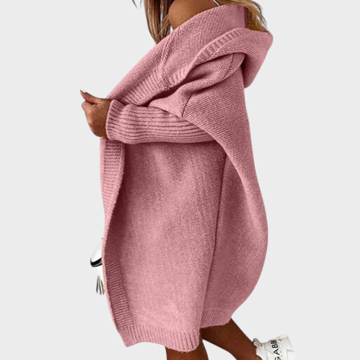 Marcela | Oversized Strickjacke mit Kapuze