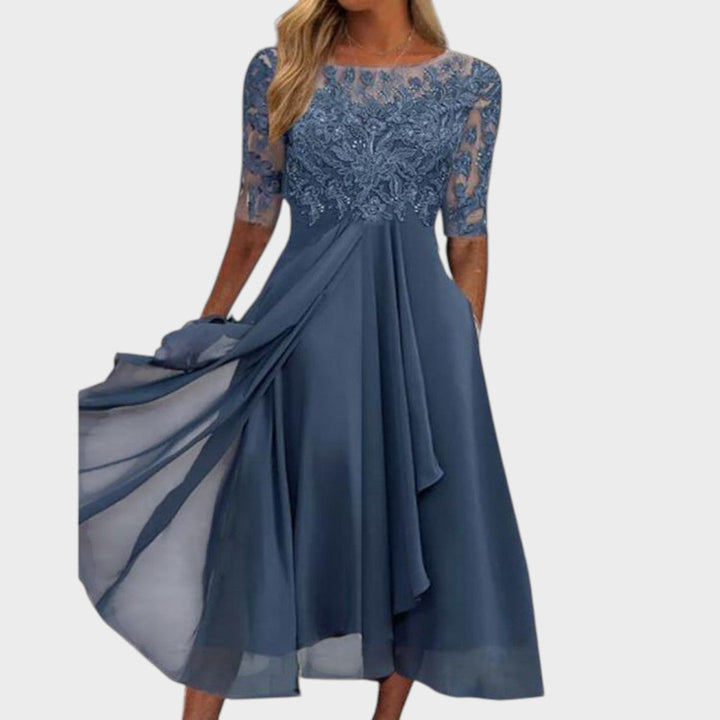Gabhi | Midi-Kleid mit Spitzen-Details