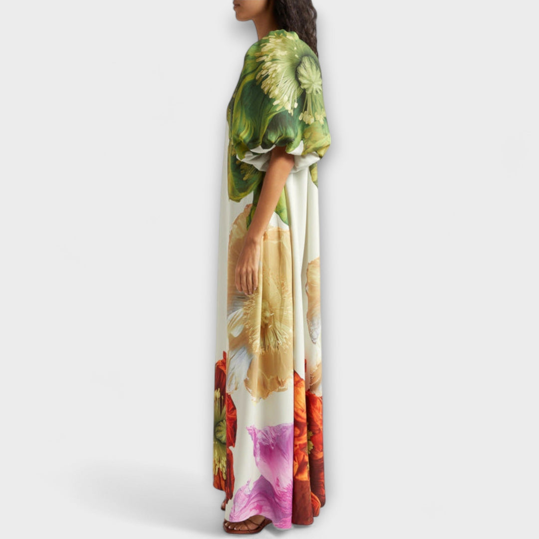 Melodie | Asymmetrische Maxi-Blumenkleider