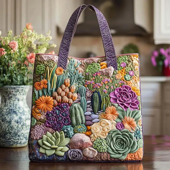 Handgefertigte Tasche | Sukkulentengarten