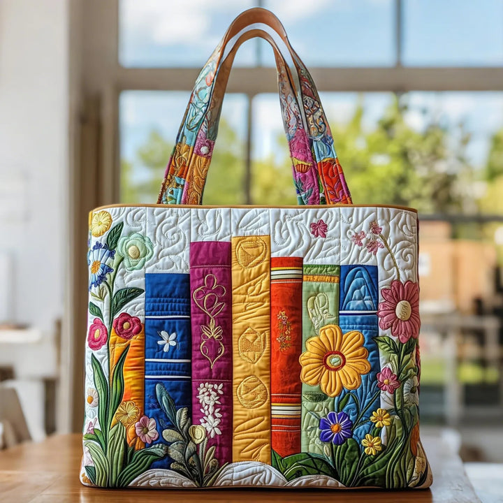 Handgefertigte Tasche | Florale Bibliothek