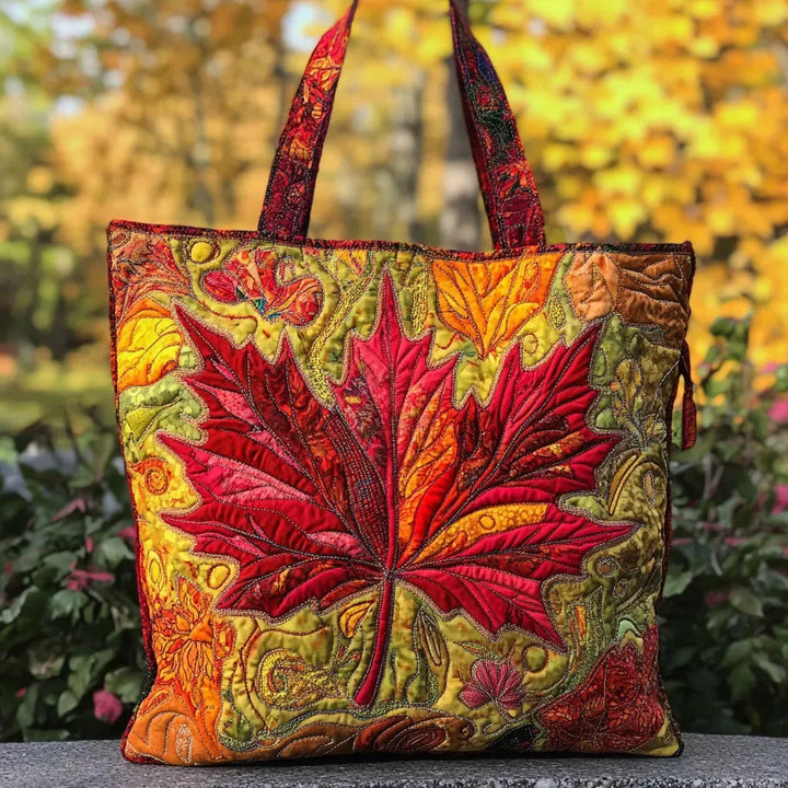 Handgefertigte Tasche | Ahorn bei Sonnenuntergang