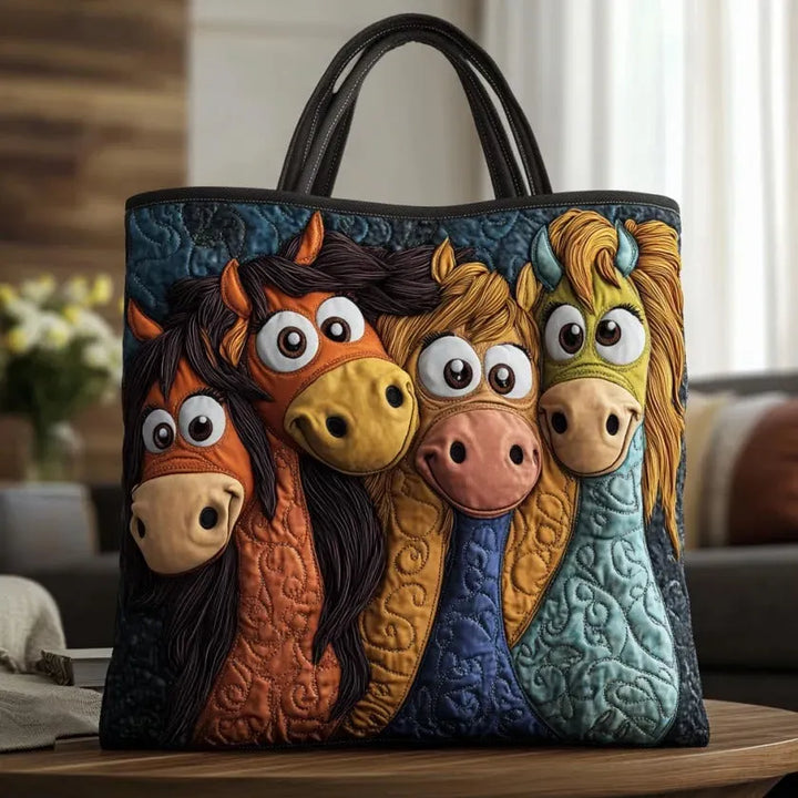 Handgefertigte Tasche | Verspielt Ponys