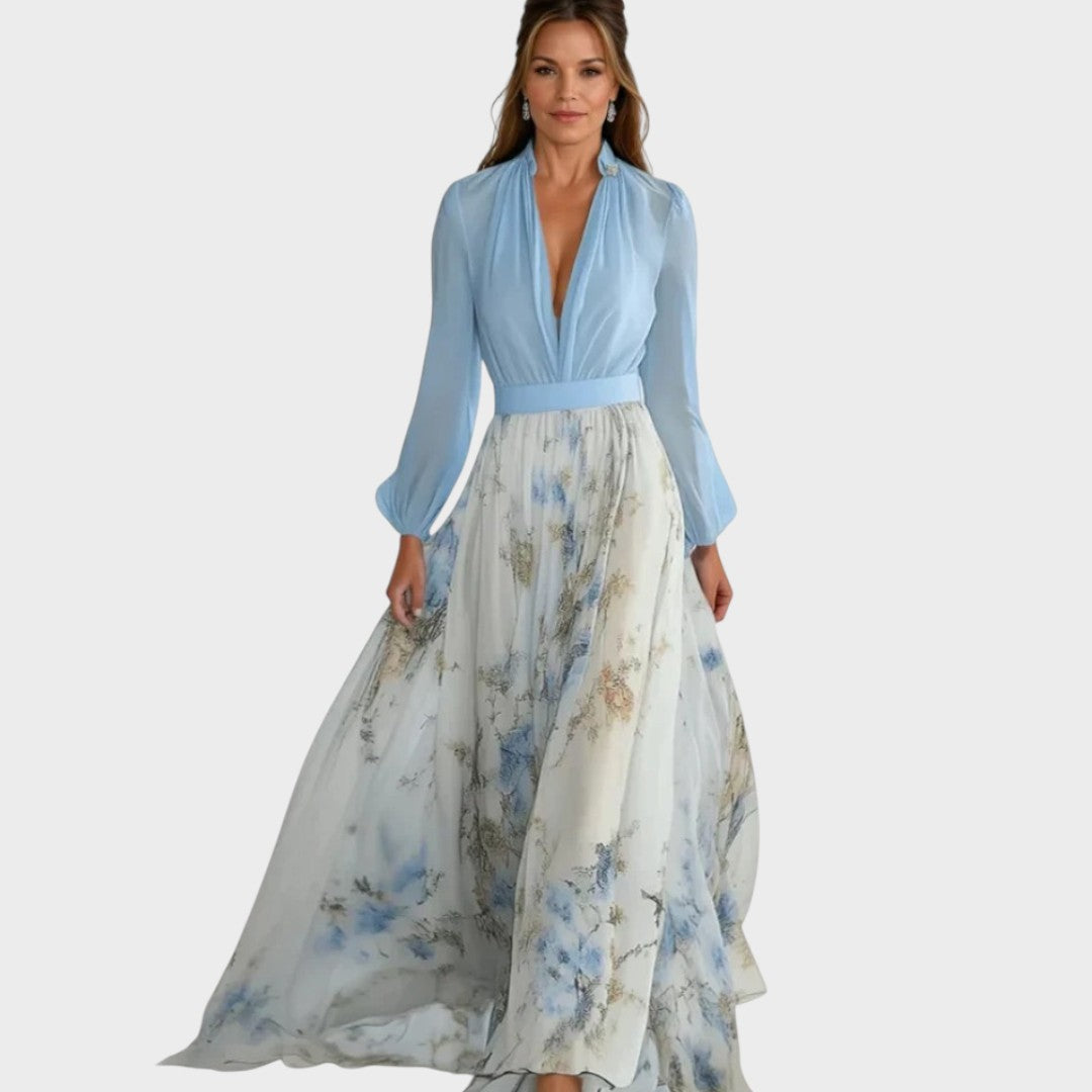 Helena | Maxikleid mit einem atemberaubenden Blumenmuster