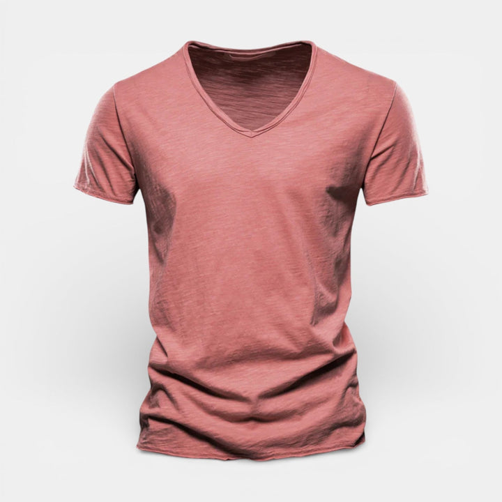 Thees™ | Elastisches Doppelpack-T-Shirt mit V-Ausschnitt