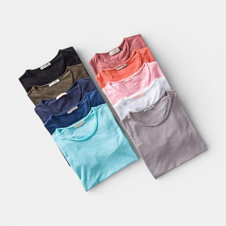 Sören™ | Weiches Sommer-T-Shirt mit Rundhals