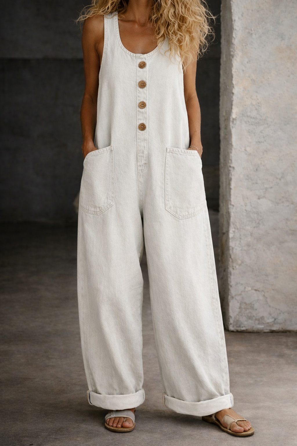 Andrea - Vintage Baumwoll-Latzhose